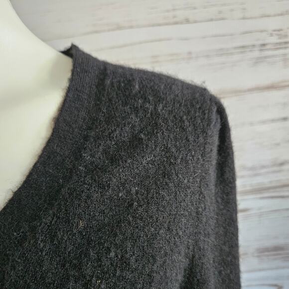 Paris Atelier & Other Stories Black Alpaca Wool Cardigan sz XS - Picture 3 of 6